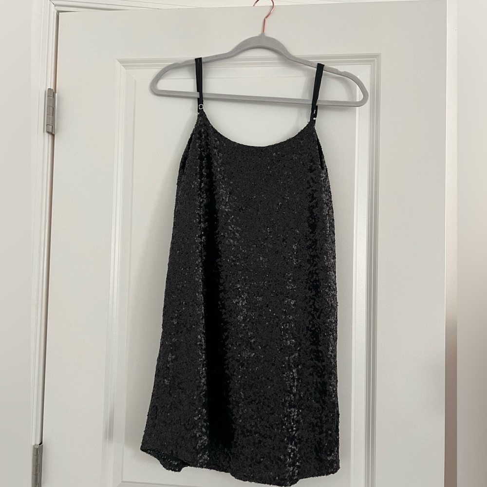 Nightcap Clothing black sequin mini dress size S